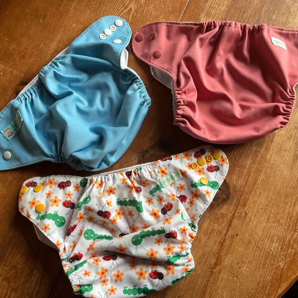 Colorful Cloth Diapers & Inserts